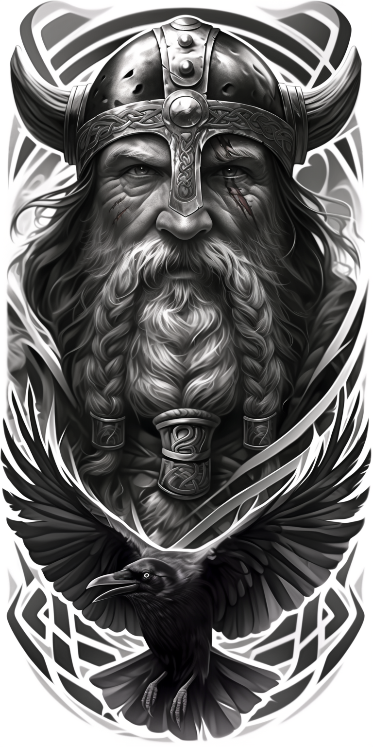 Tatuagem Realismo Black Viking #16