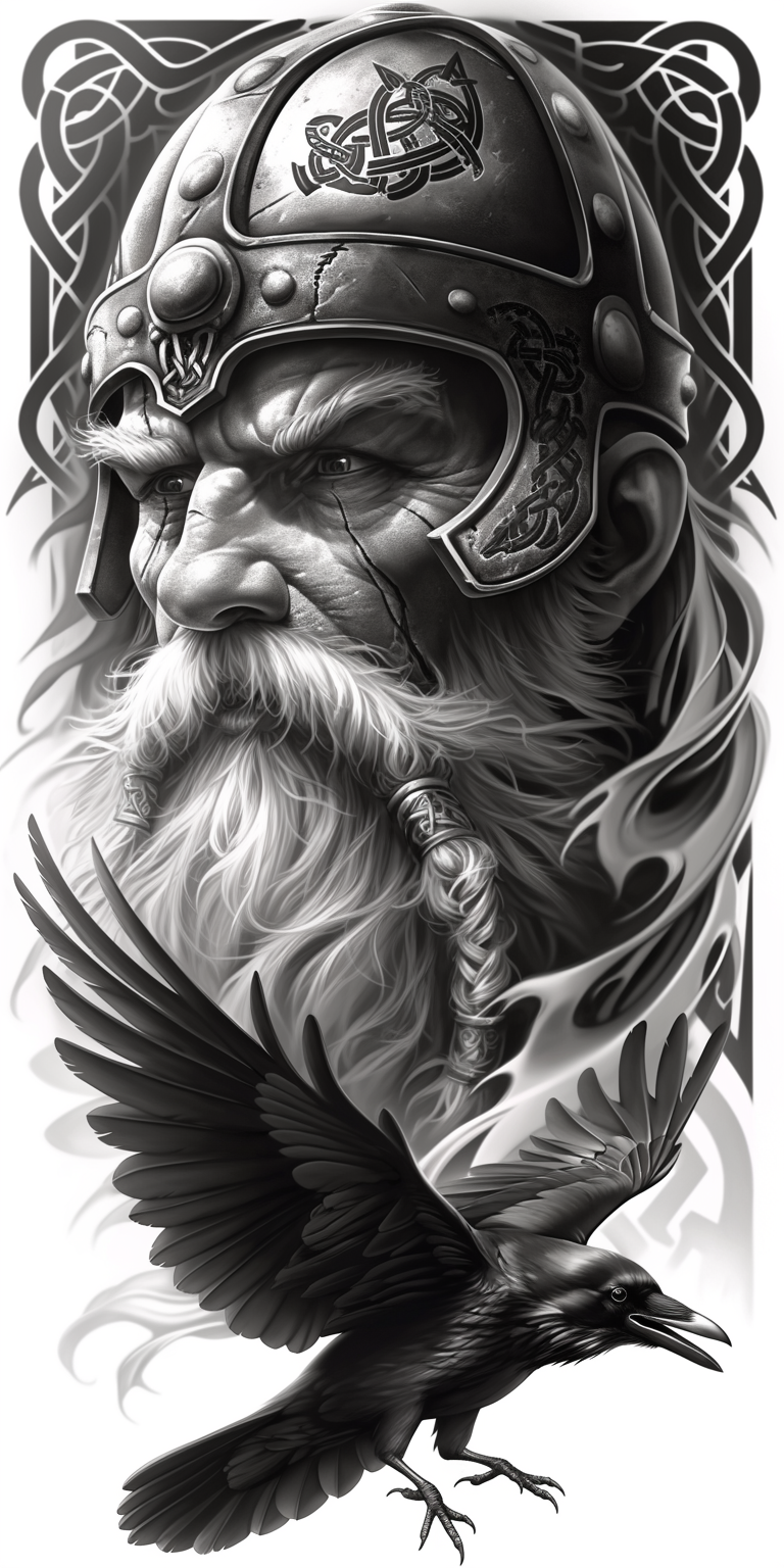 Tatuagem Realismo Black Viking #21