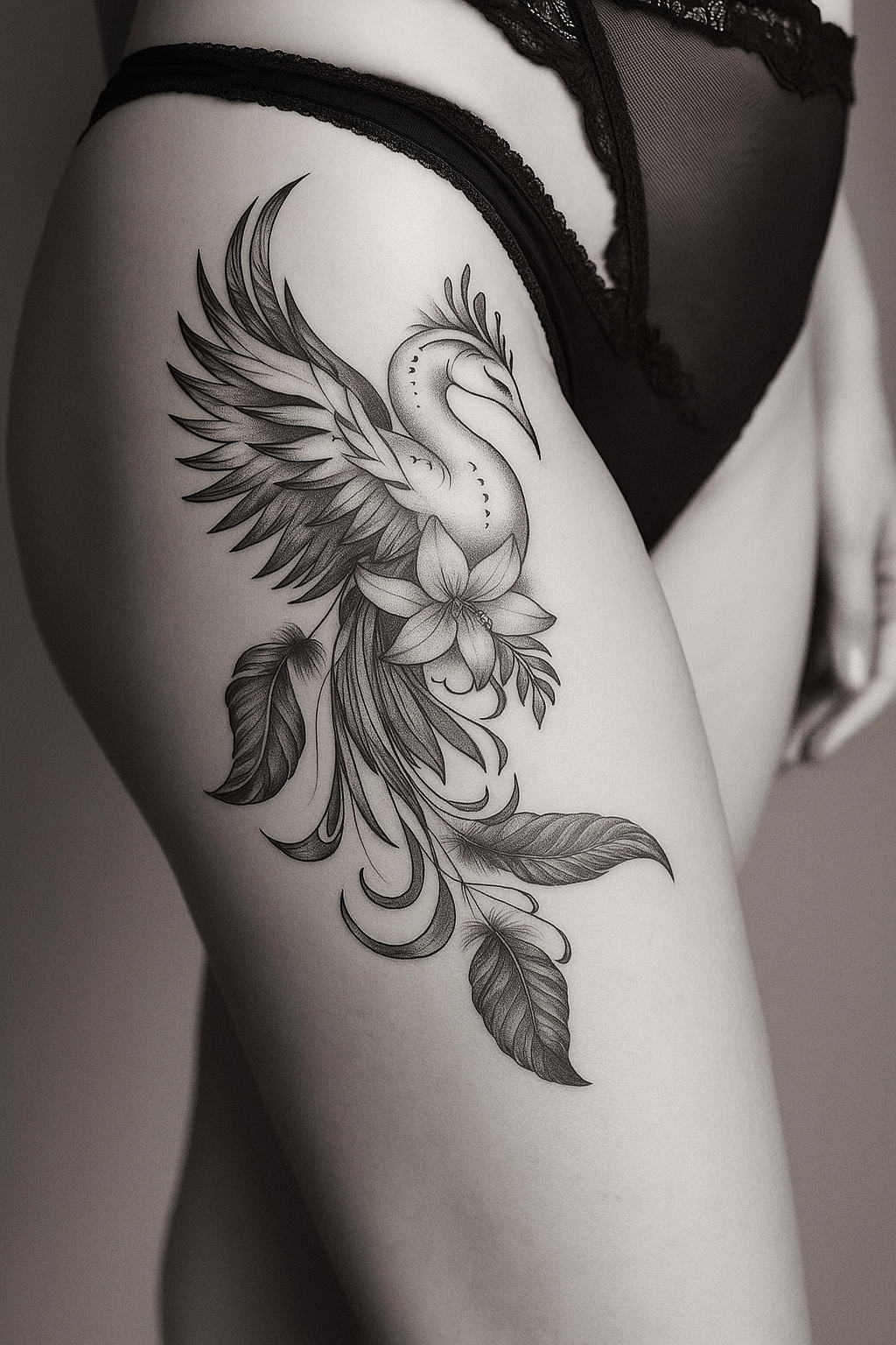 Tatuagem Black Work Fenix