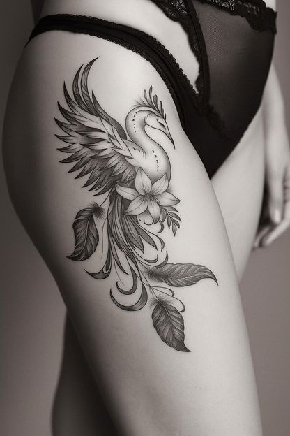 Tatuagem Black Work Fenix
