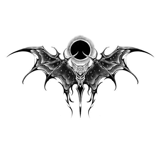 Tatuagem Black Work Morcegão