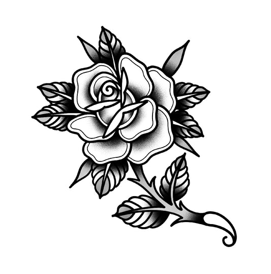 Tatuagem Old School Rosa