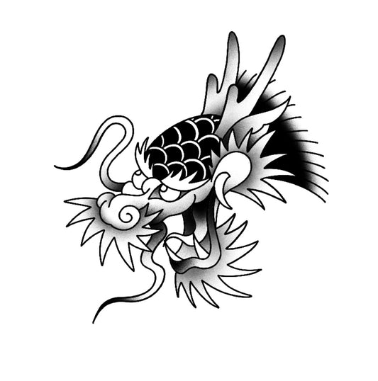 Tatuagem Oriental Cabeça de Dragão