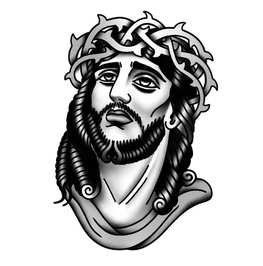 Tatuagem Old School Jesus Cristo