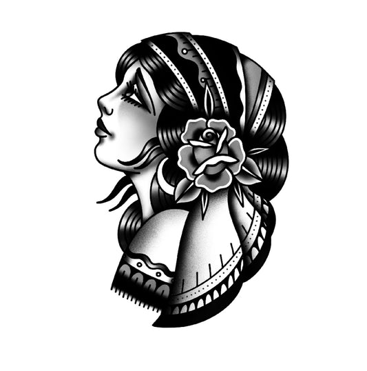 Tatuagem Old School Cigana