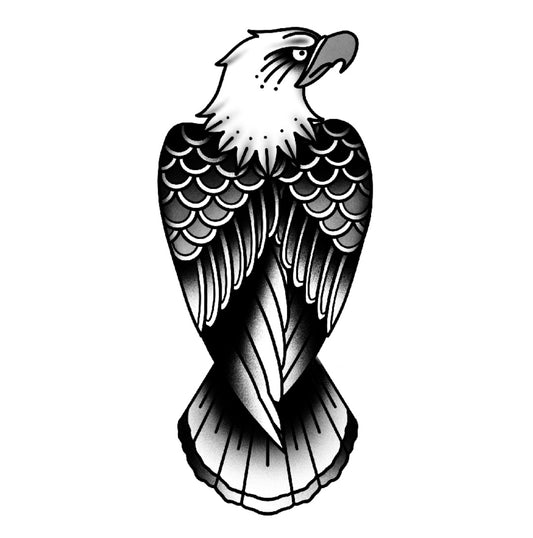 Tatuagem Ols School Águia