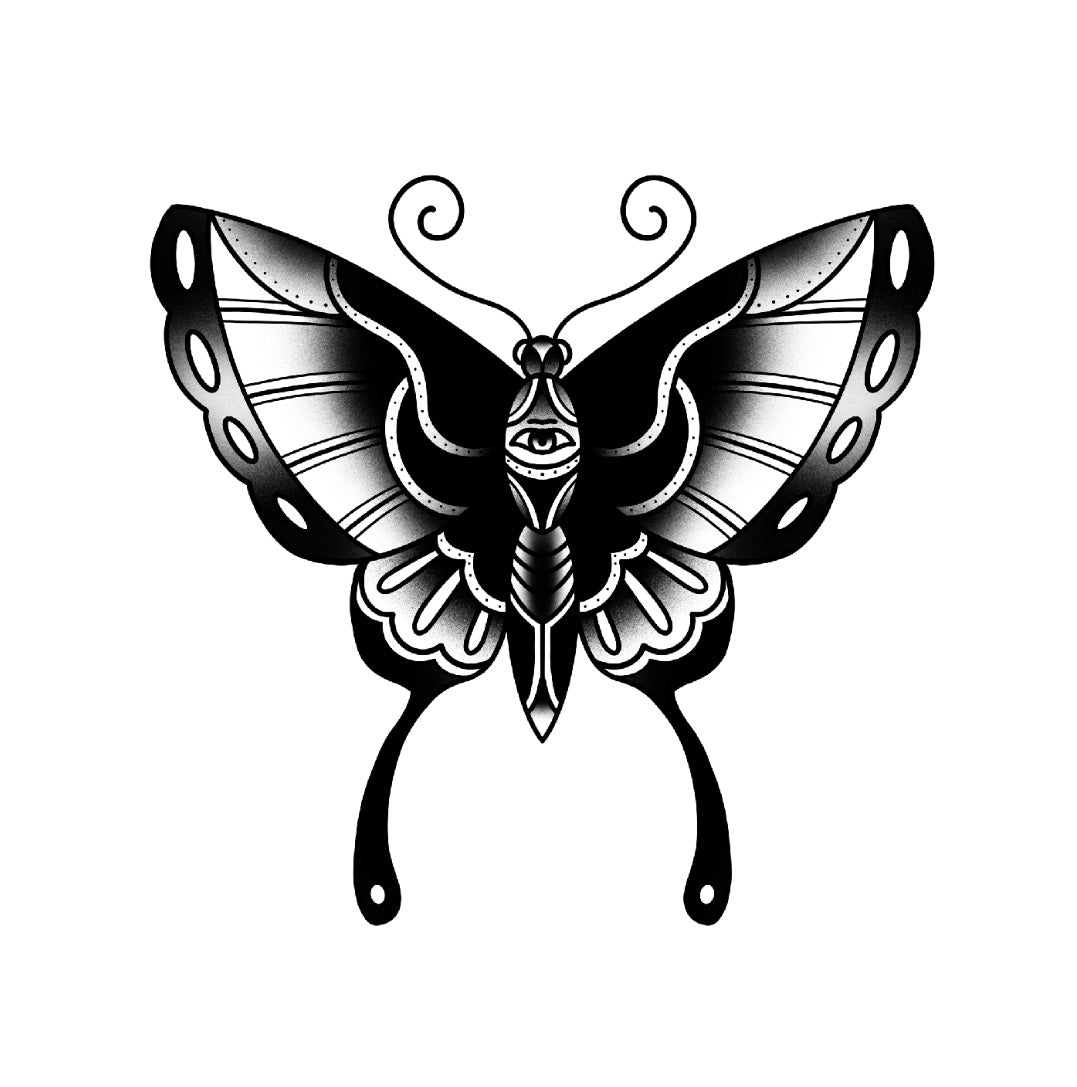 Tatuagem Old School Borboleta