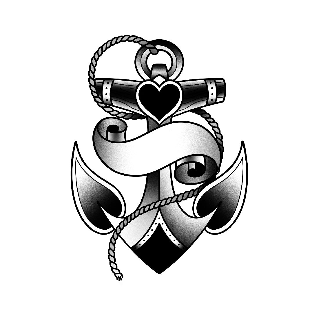 Tatuagem Ols School Âncora