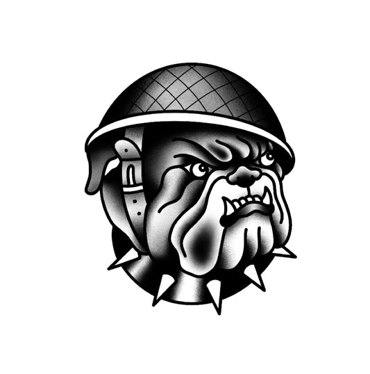Tatuagem Old School Buldog