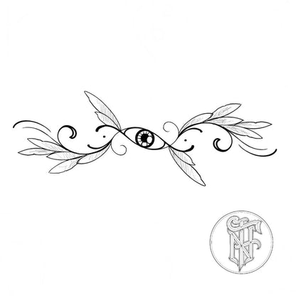 Tatuagem Fine Line Bracelete / Tornozeleira Eyes