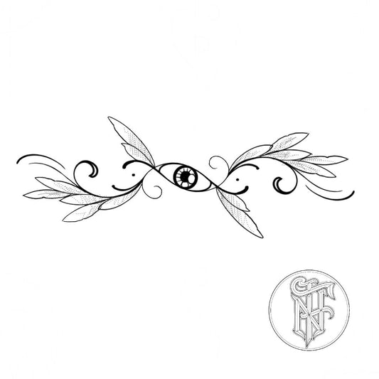 Tatuagem Fine Line Bracelete / Tornozeleira Eyes