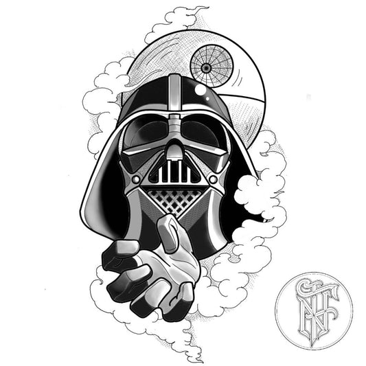 Tatuagem Black Work Darth Vader