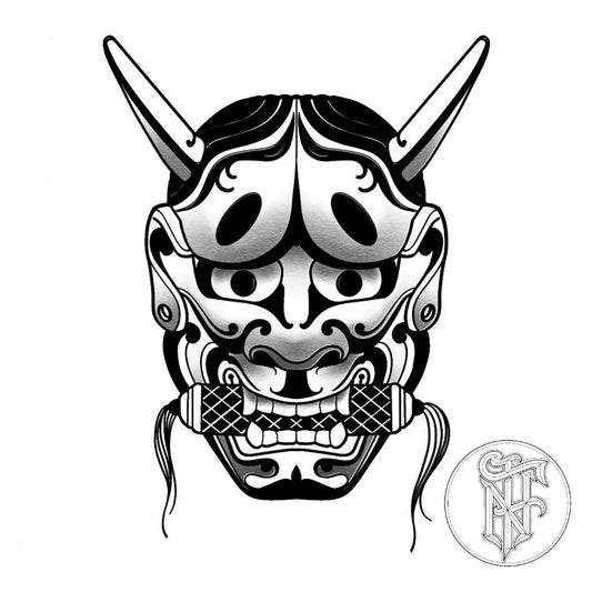Tatuagem Oriental Máscara Hannya