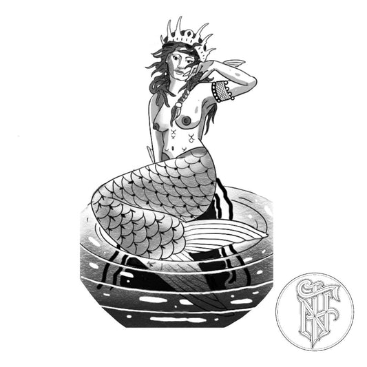 Tatuagem Black Work Sereia
