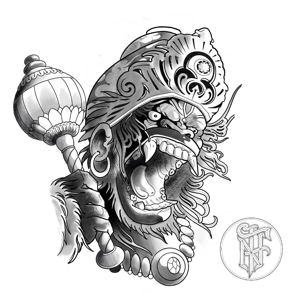 Tatuagem Oriental Hanuman