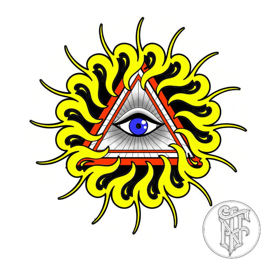 Tatuagem Colorida Sol Egípcio
