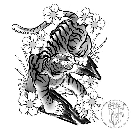 Tatuagem Oriental Tigre