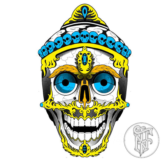 Tatuagem Oriental Caveira Tibetana