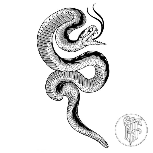 Tatuagem Black Work Serpente