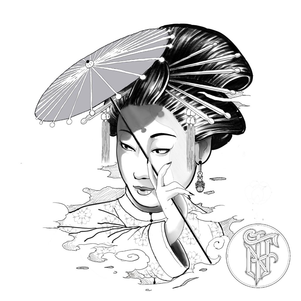 Tatuagem Oriental Gueixa