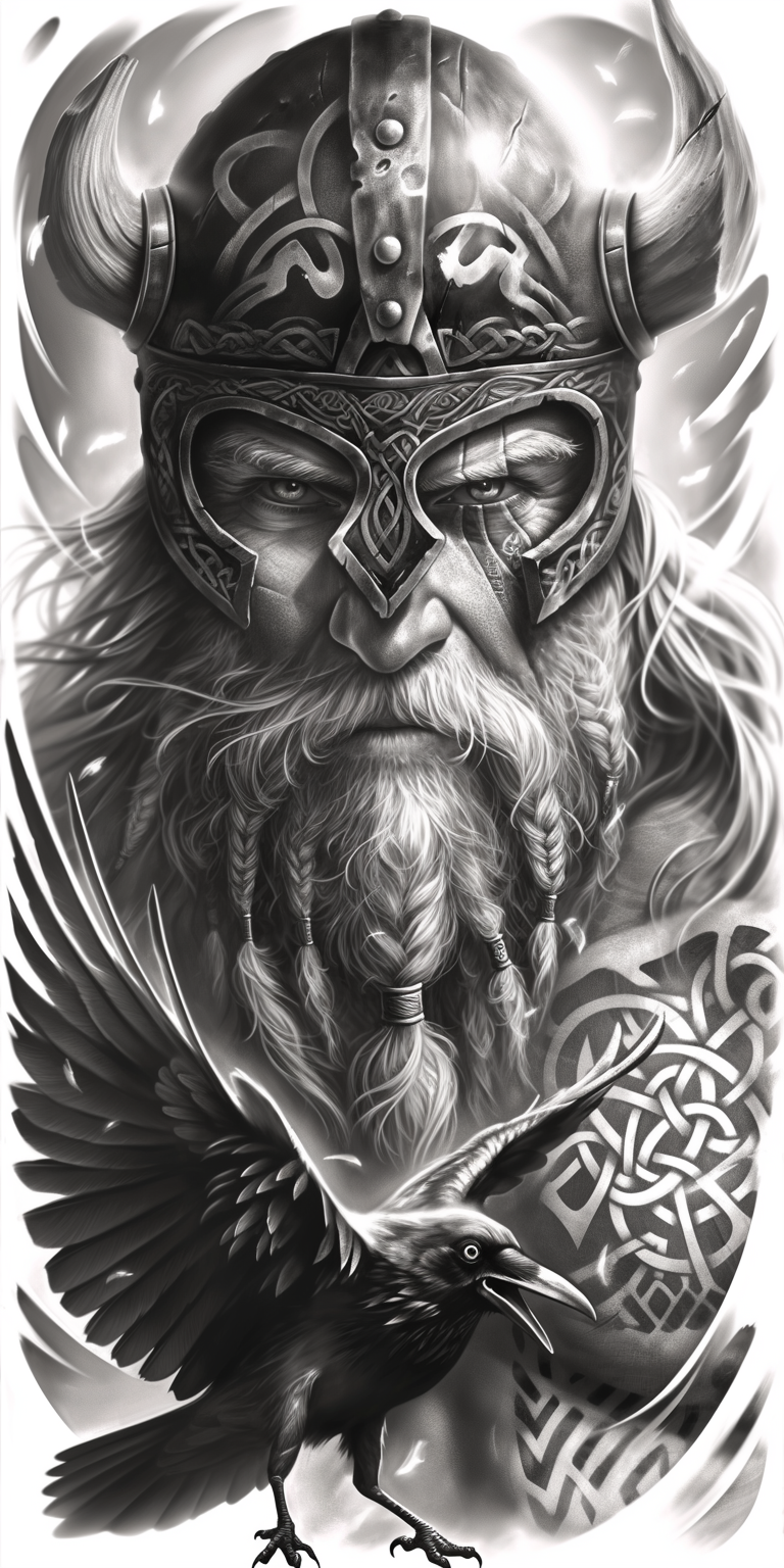 Tatuagem Realismo Black Viking #1
