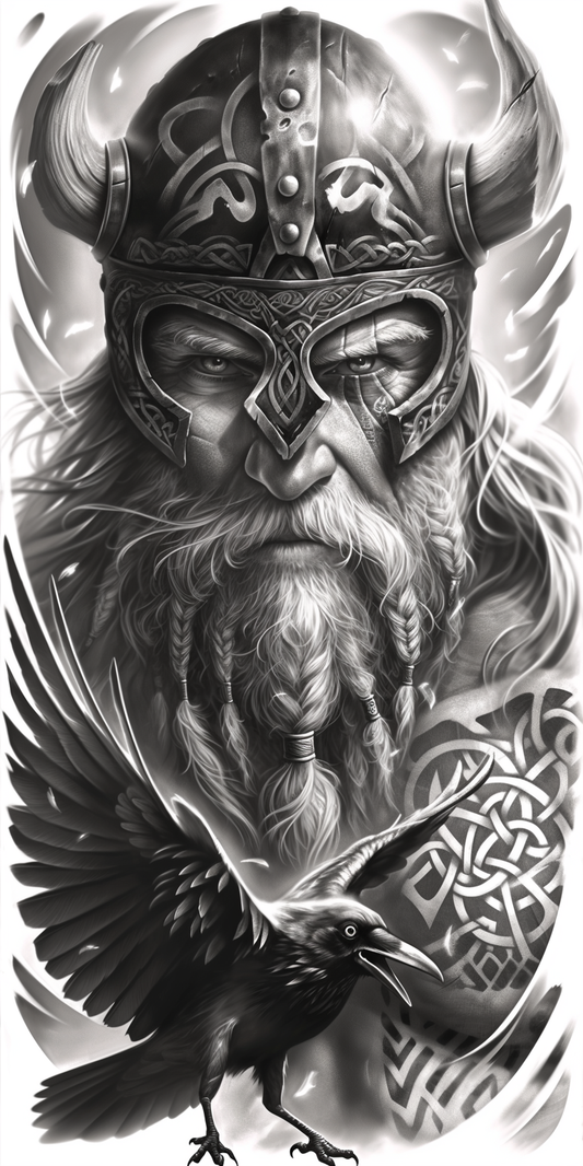 Tatuagem Realismo Black Viking #1
