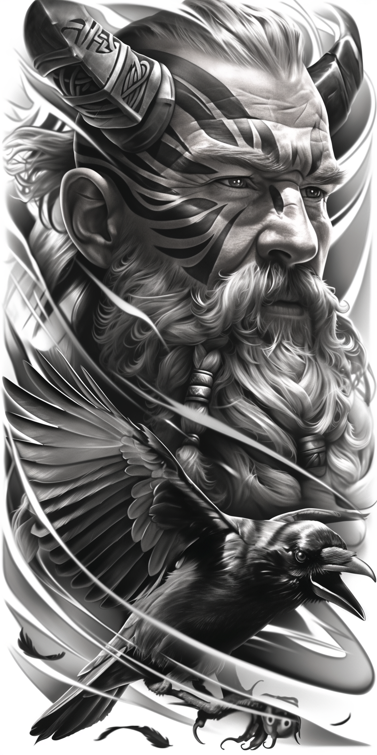 Tatuagem Realismo Black Viking #13