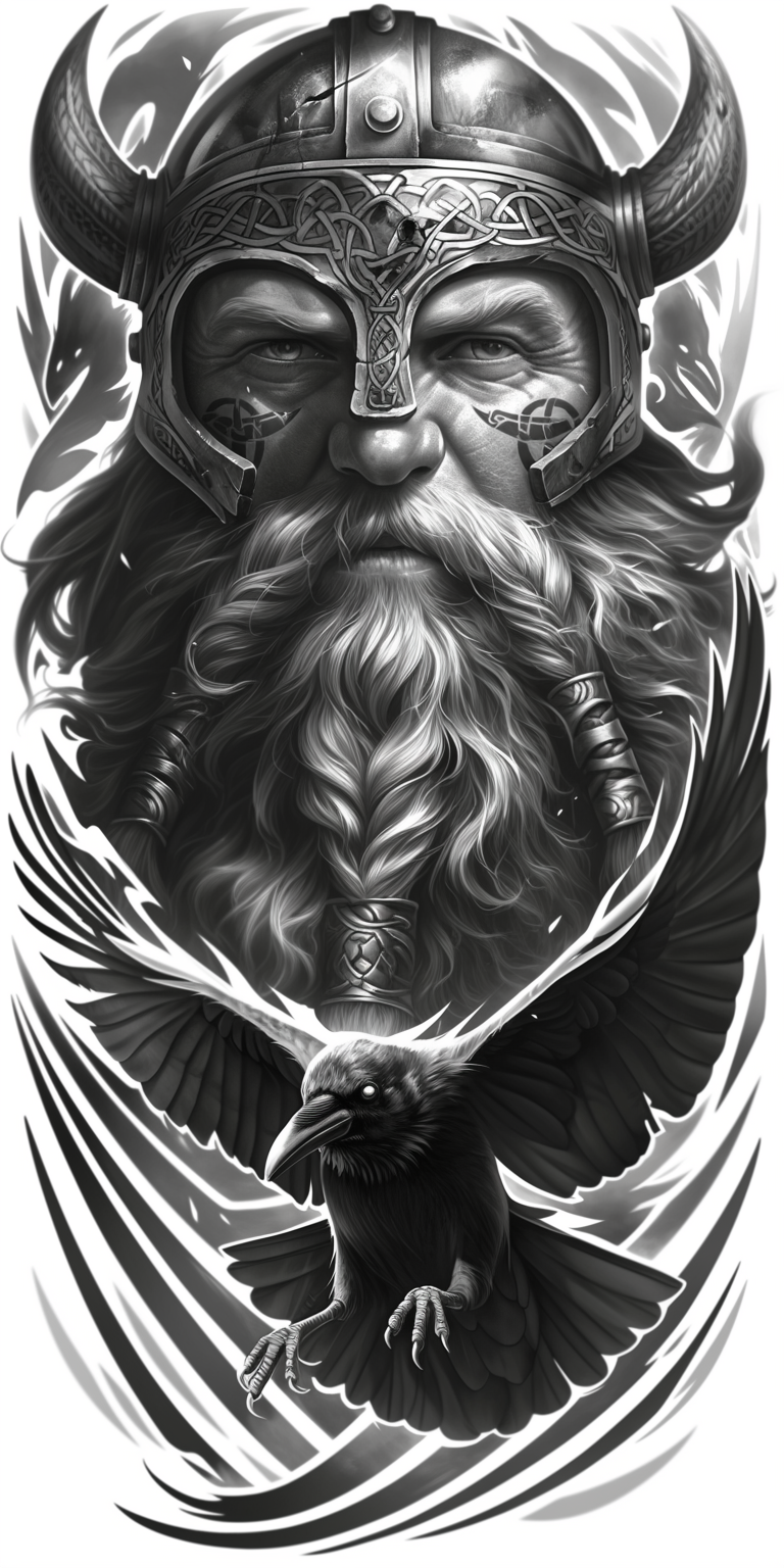 Tatuagem Realismo Black Viking #14