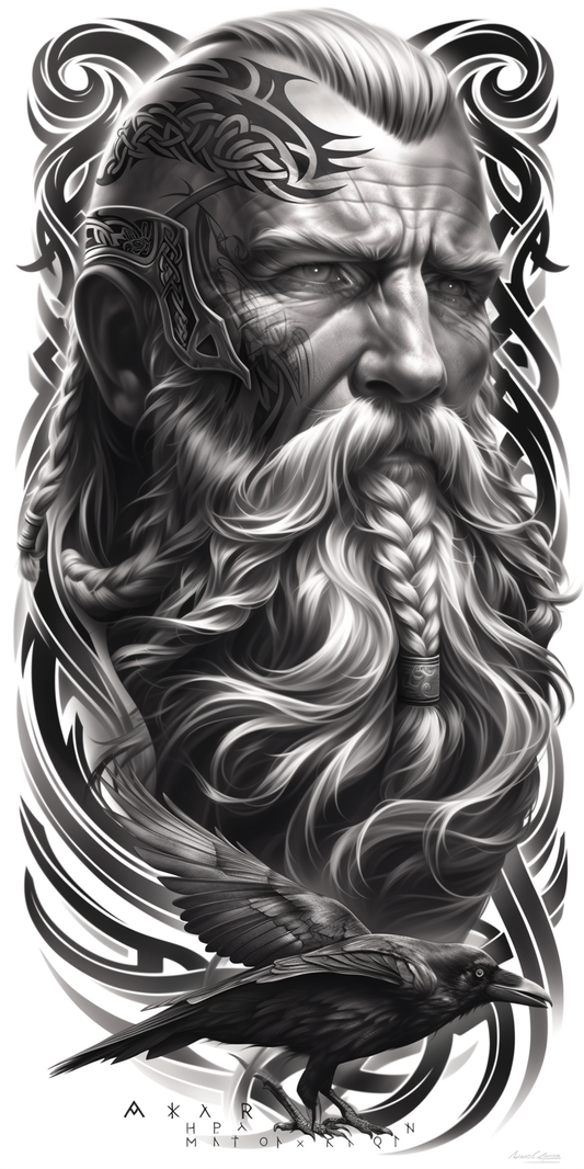 Tatuagem Realismo Black Viking #15
