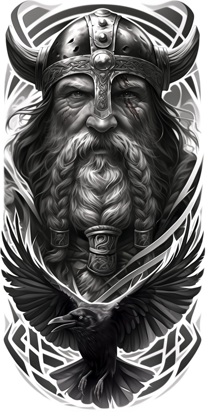 Tatuagem Realismo Black Viking #16