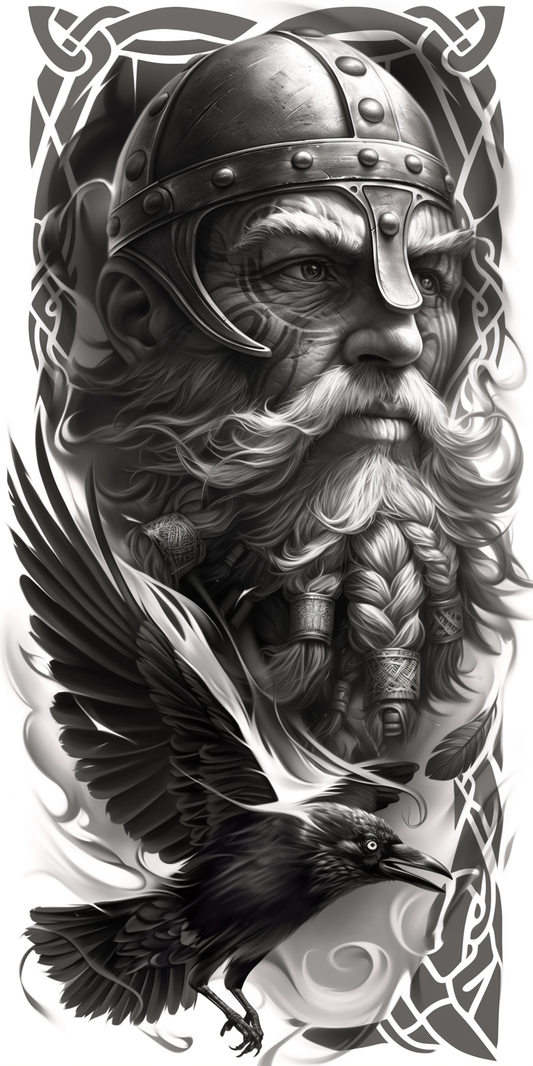 Tatuagem Realismo Black Viking #17