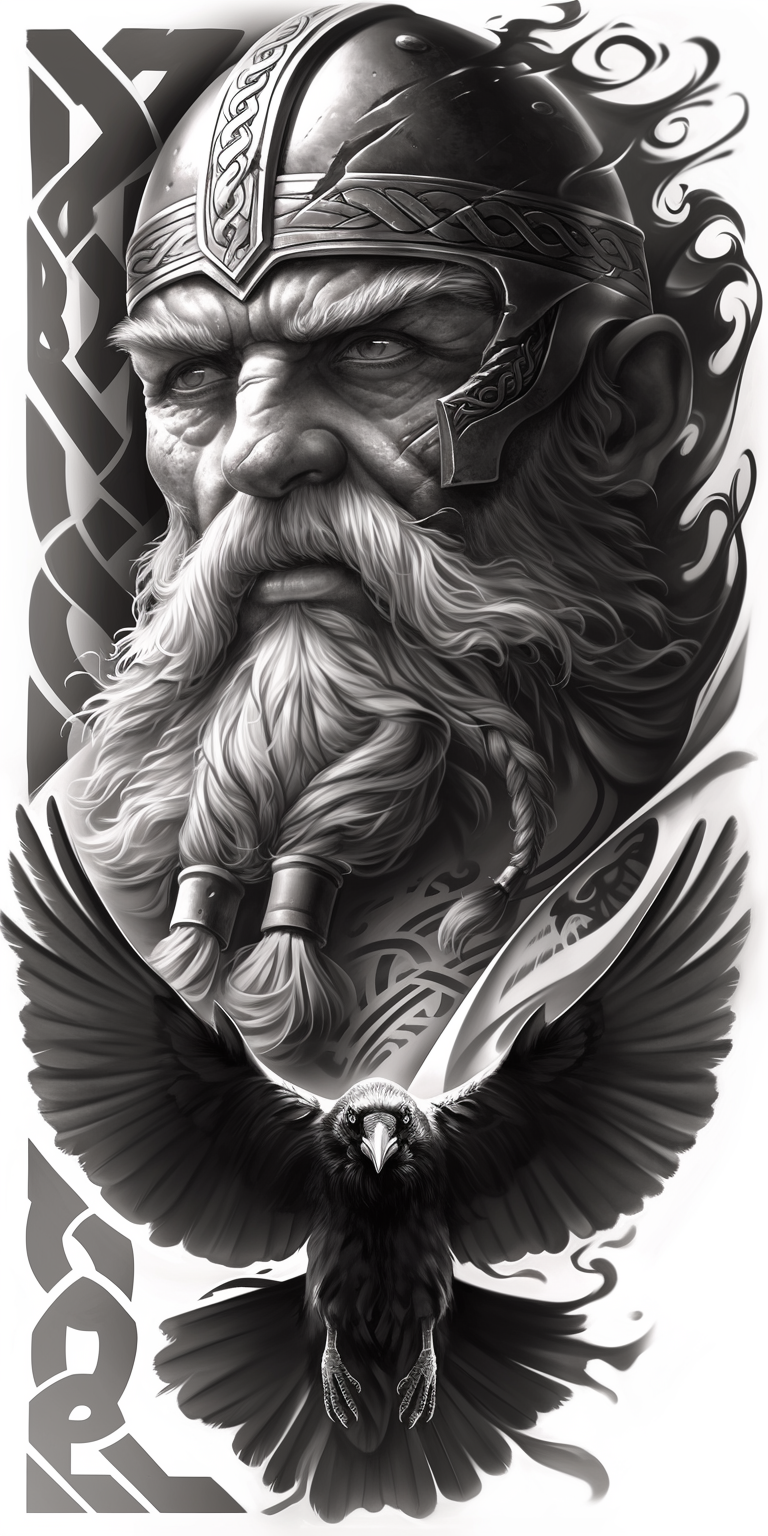Tatuagem Realismo Black Viking #18
