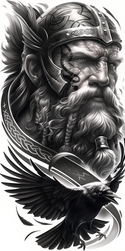 Tatuagem Realismo Black Viking #3