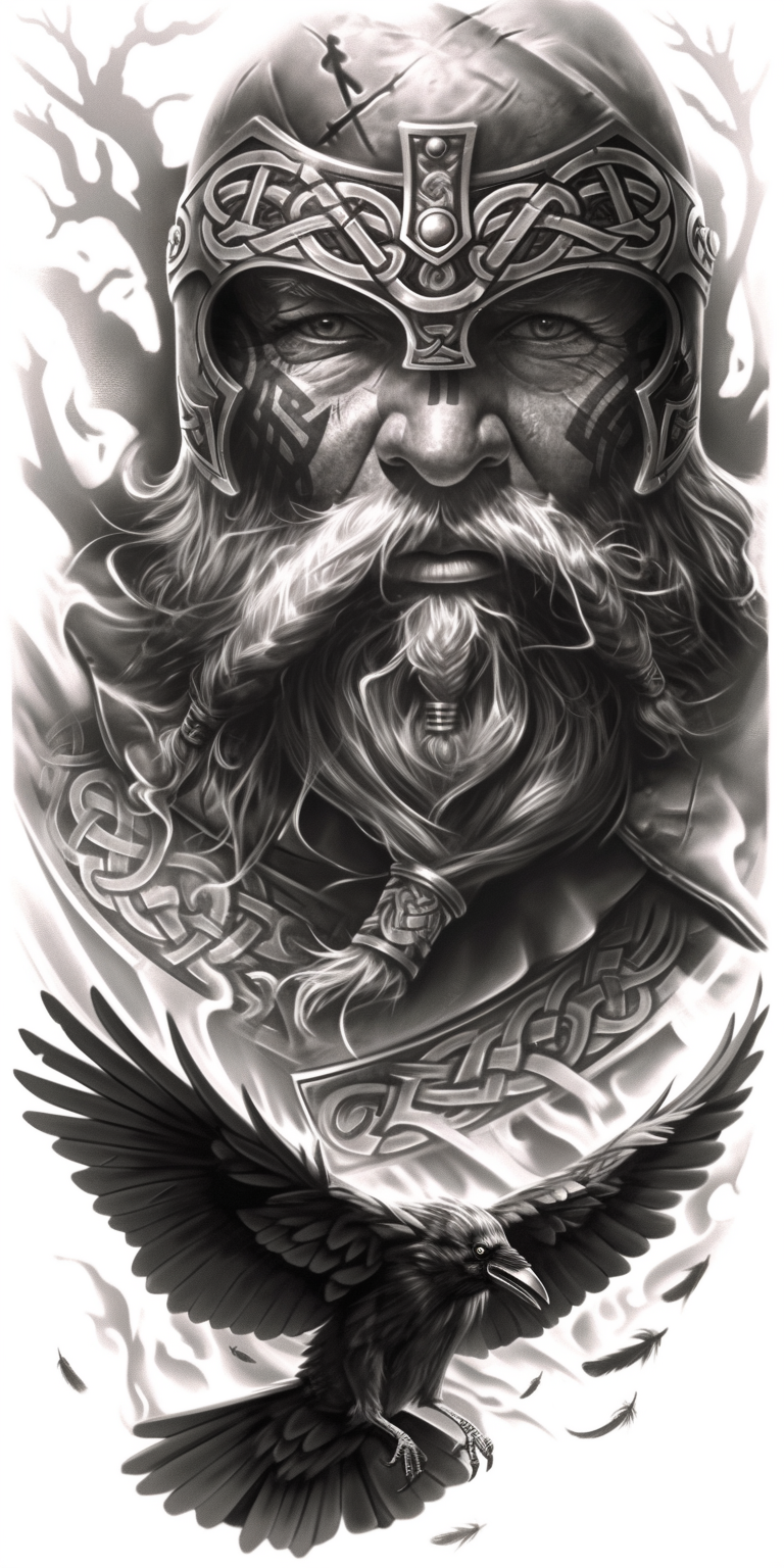 Tatuagem Realismo Black Viking #6