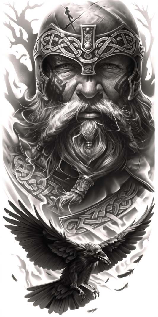 Tatuagem Realismo Black Viking #6