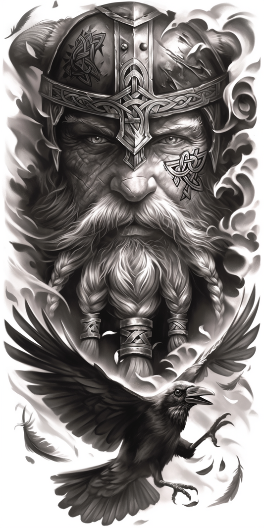 Tatuagem Realismo Black Viking #8