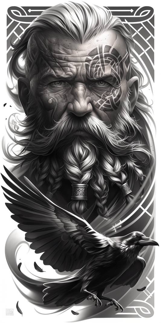 Tatuagem Realismo Black Viking #11