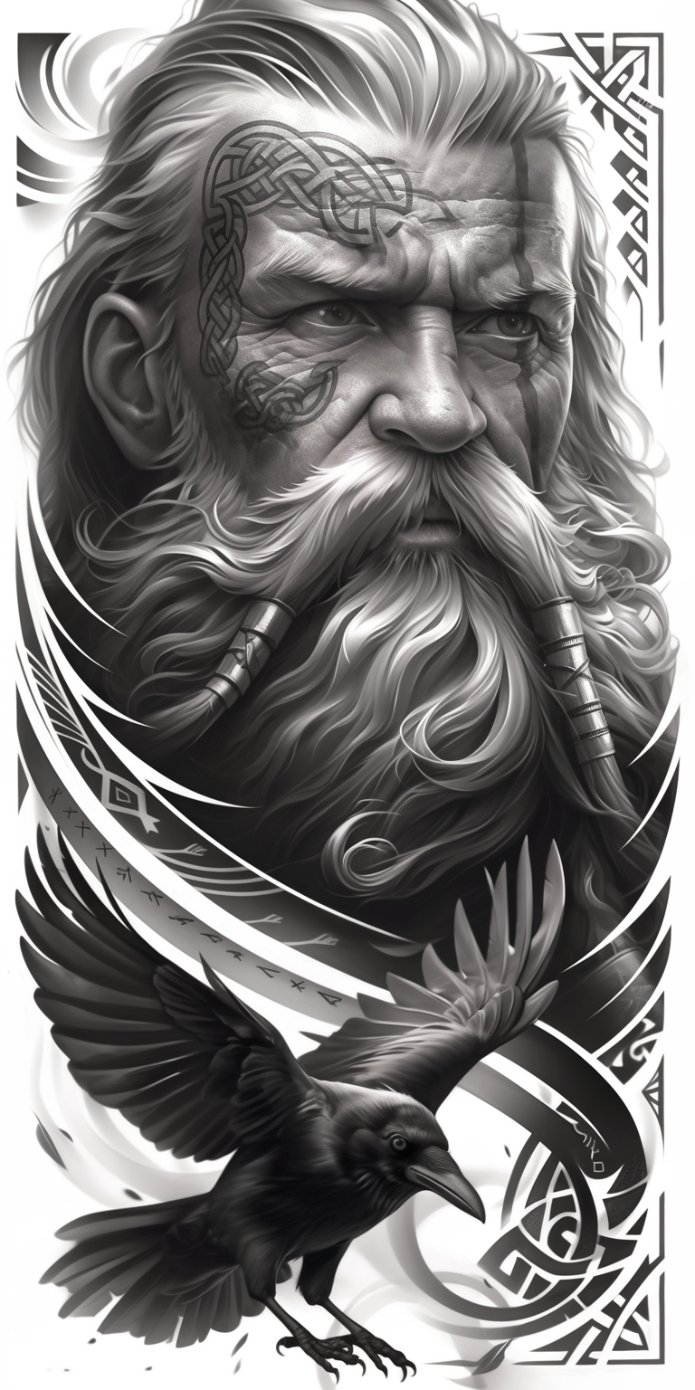 Tatuagem Realismo Black Viking #22