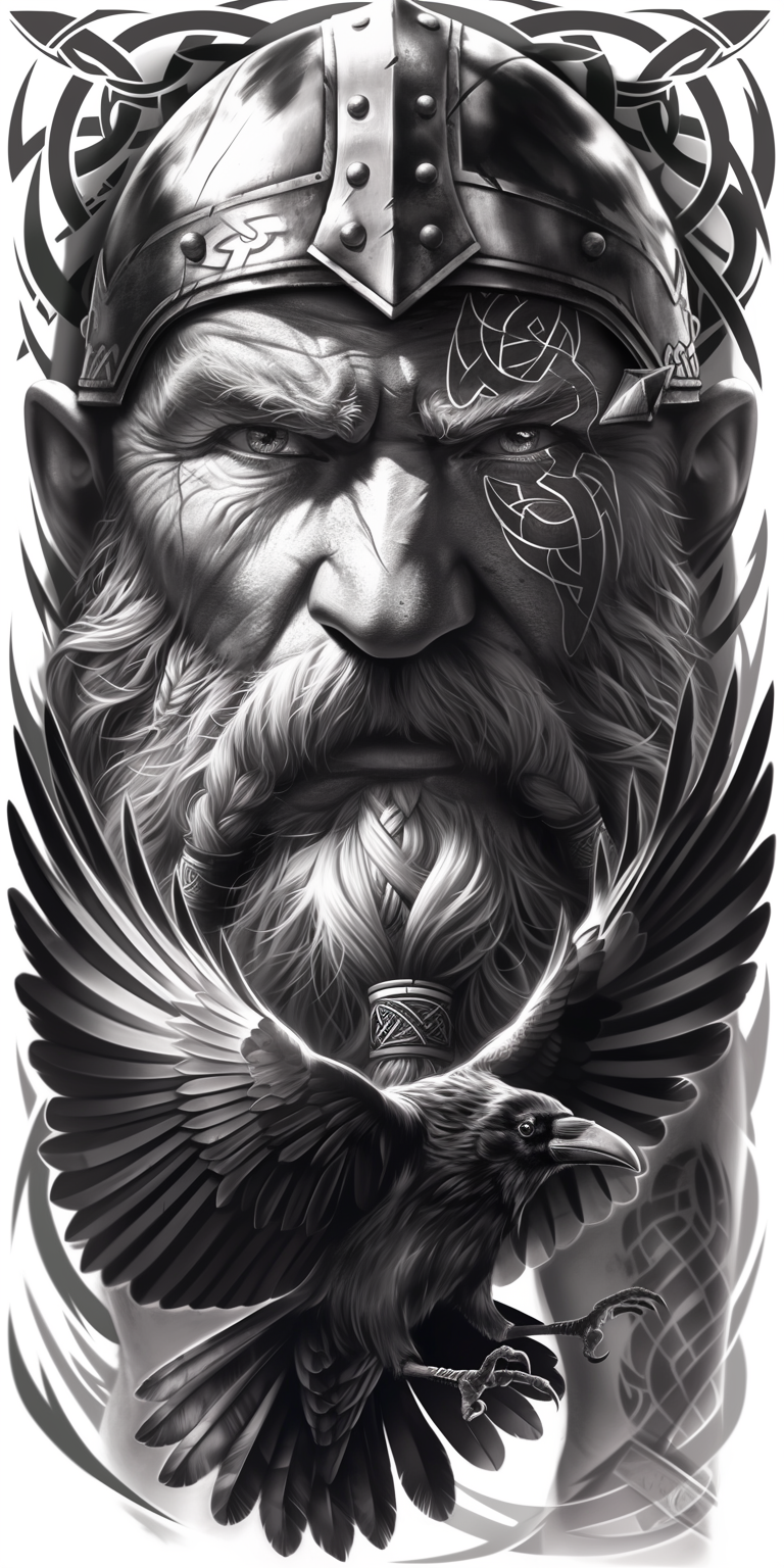 Tatuagem Realismo Black Viking #23