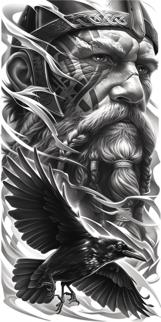 Tatuagem Realismo Black Viking #24