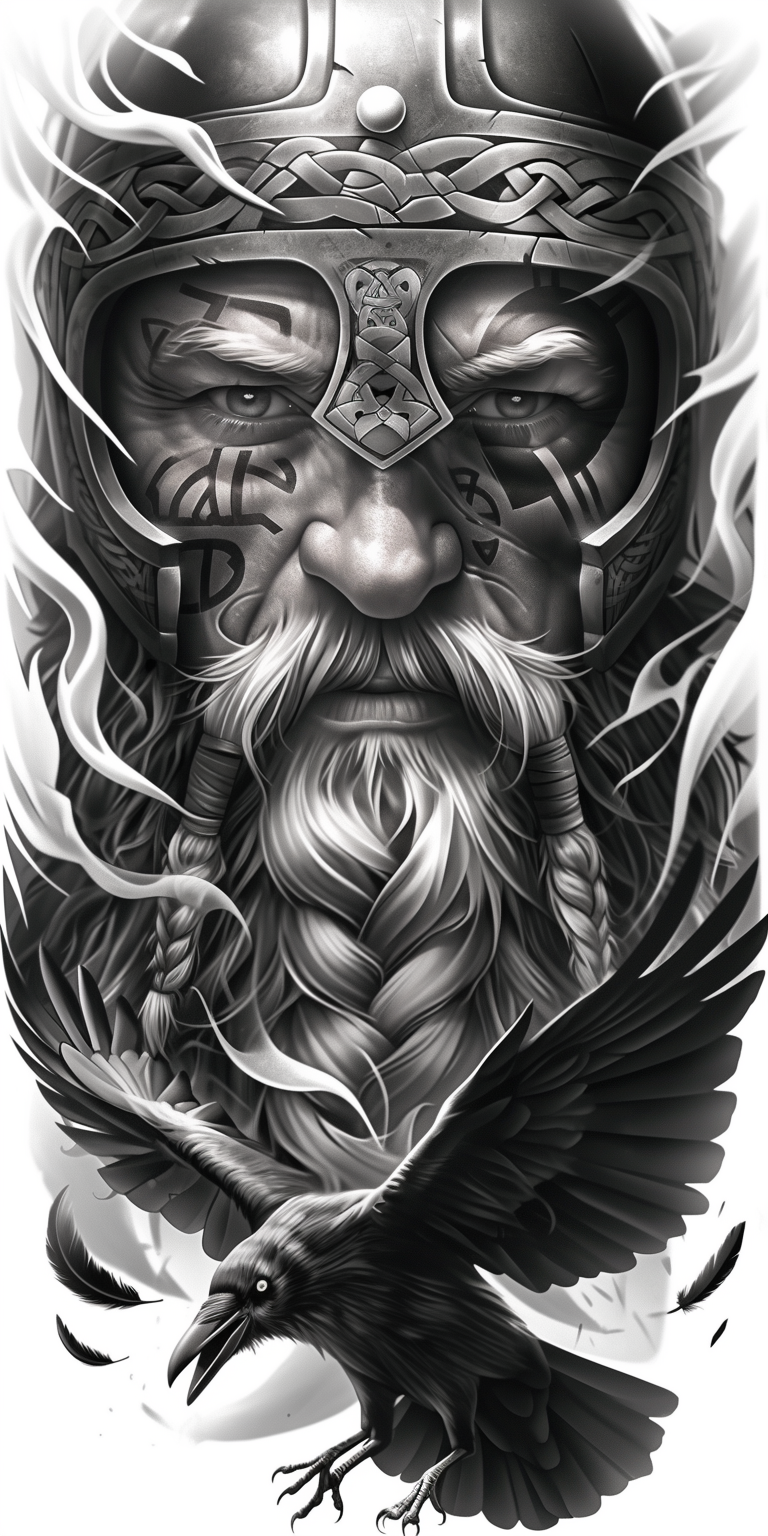 Tatuagem Realismo Black Viking #26