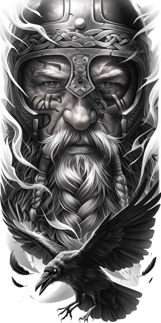 Tatuagem Realismo Black Viking #26