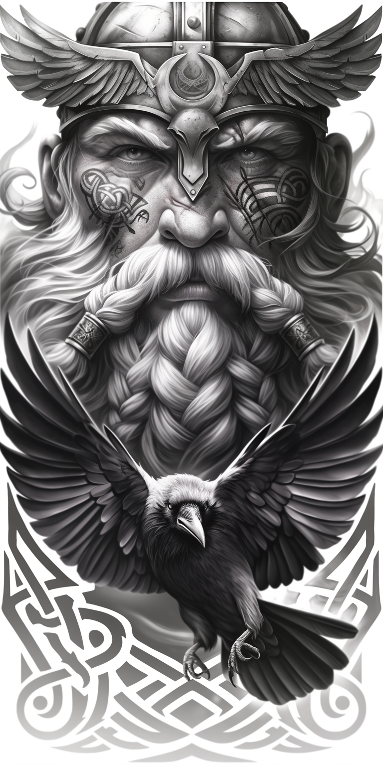 Tatuagem Realismo Black Viking #30