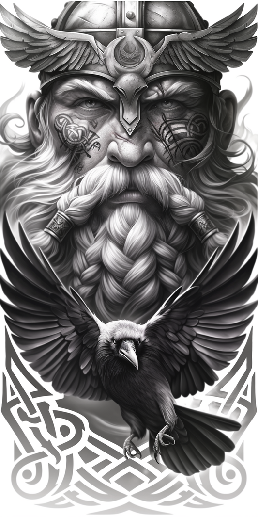 Tatuagem Realismo Black Viking #30